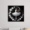 Daisy Flower Ballerina - Round Drill Diamond Painting - 40*40CM