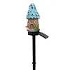 LED Solar Fairy-Tale Mushroom Cottage Garden Light Auto On/Off Resin Mushrooms Ground Decor Lights Weather-Proof Solar-Powered Resin Mushrooms Statue Lamp for Yard Patio Pathway Lawn Flower Bed