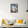 Chat Fantastique-Peinture Diamant Spéciale Partielle-30*40CM