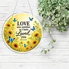 Diamond Painting Acrylic Single-Sided Drill Love Bible Verse Sign Pendant for Home Decor