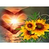 Diamond Painting -DIY Round Drill Heart Gesture Sunflower(60x50cm)
