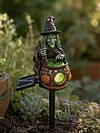 Resin Guardian Solar Garden Stake Light Waterproof Outdoor Figurine