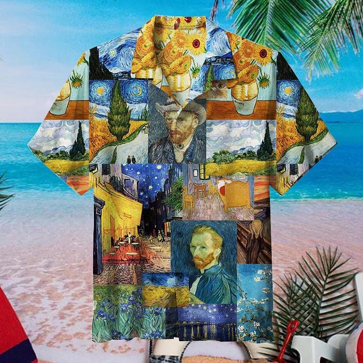 Van Gogh's Sunflowers |Unisex Hawaiian Shirt