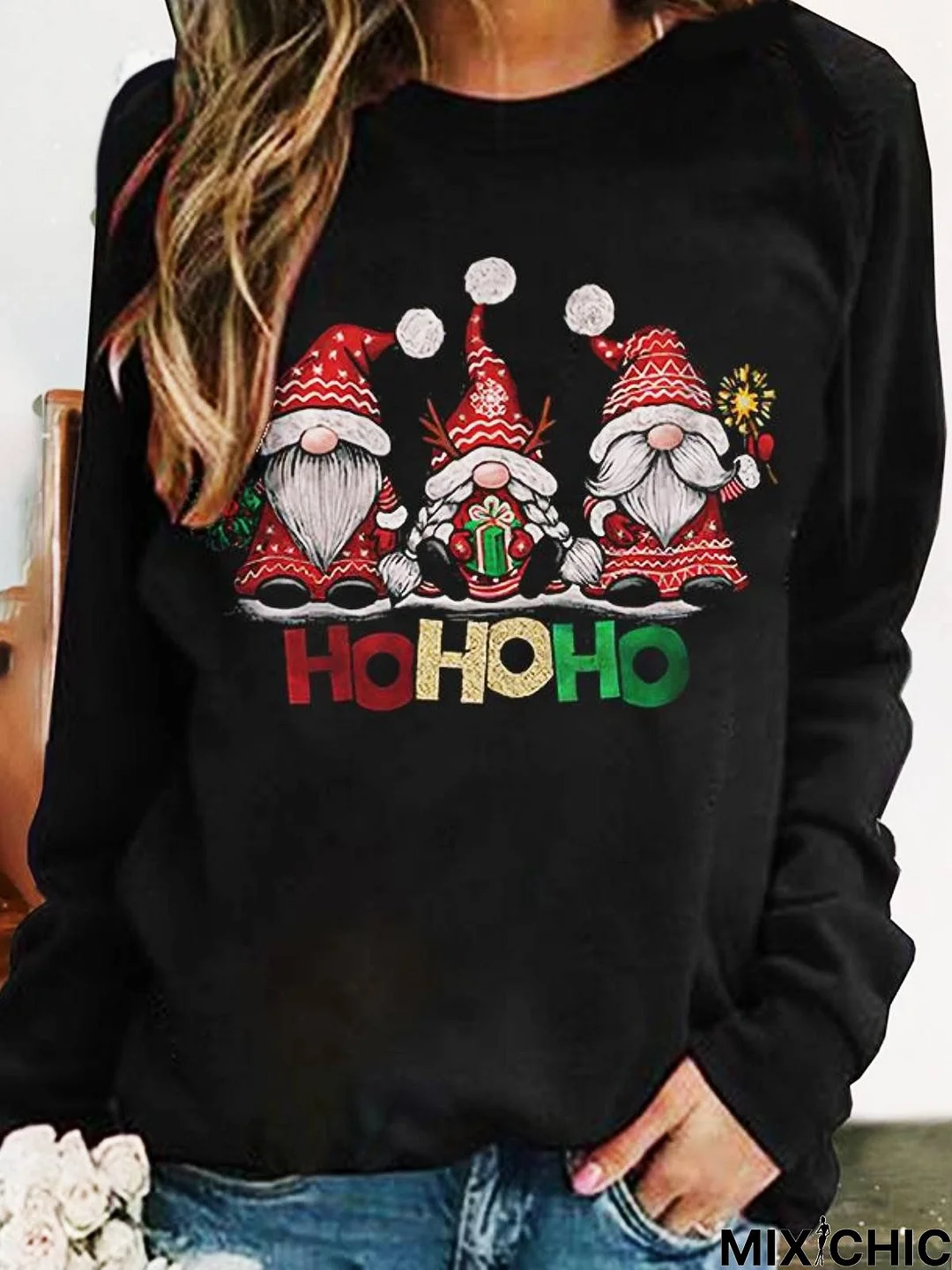 Christmas Snowman Crew Neck Sweatshirt Xmas Hoodies