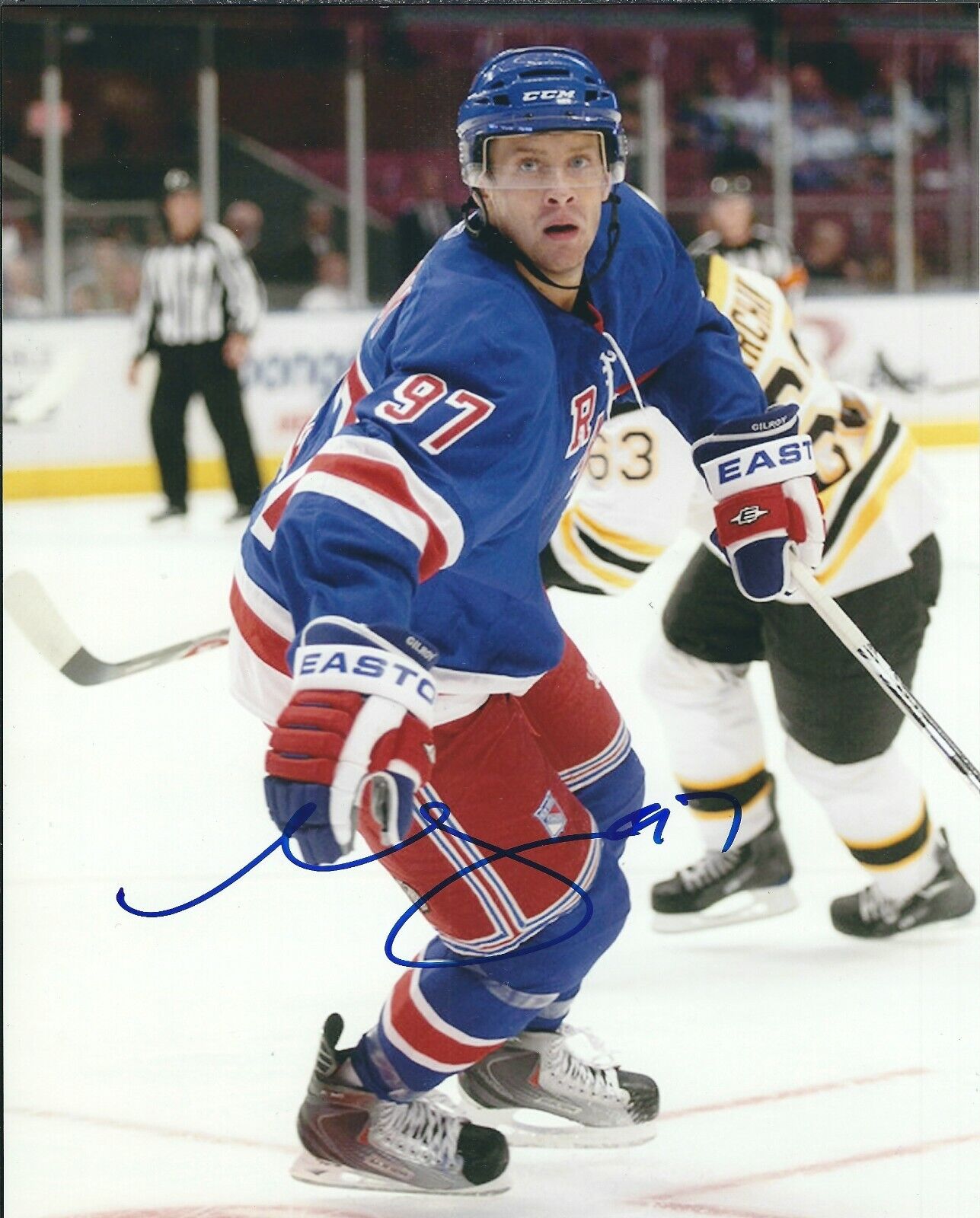 Autographed MATT GILROY New York Rangers 8x10 Photo Poster painting- w/COA