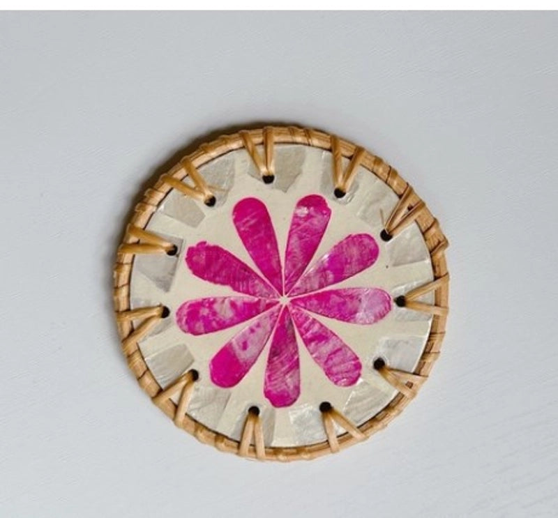 Casual Retro Flower Wood Placemat 1 Piece