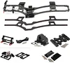 AMK Carbon Fiber LCG Chassis Kit, RC Frame Chassis Kit for 1/10 RC Rock Crawle, Lightweight Thickened Cheater Rigs Frame Rails for 1/10 RC Rock Crawler Axial SCX10