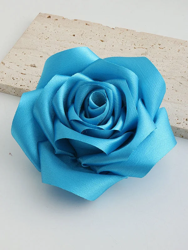 Flower Shape Solid Color Brooch Accessories