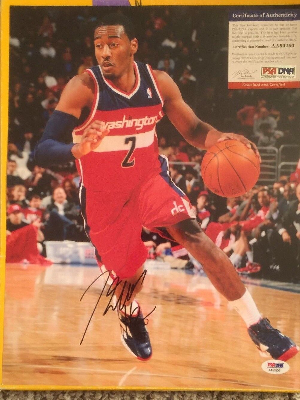 JOHN WALL SIGNED 11X14 Photo Poster painting PSA/DNA CERTIFIED WASHINGTON WIZARDS