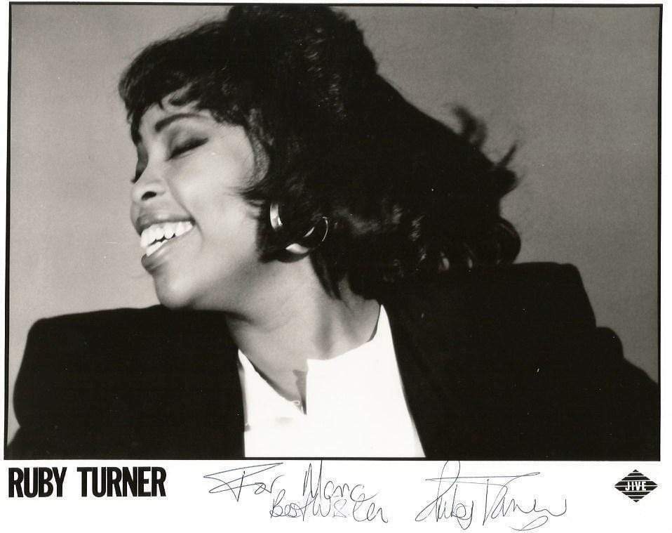 Ruby Turner R&B SINGER autograph, signed Photo Poster painting