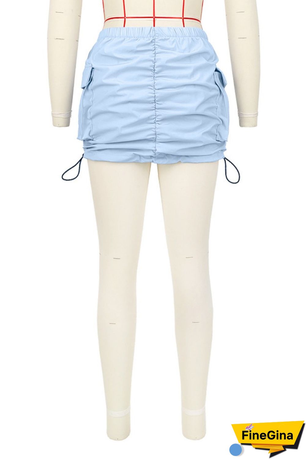 Black Casual Solid Basic Regular High Waist Conventional Solid Color Skirt