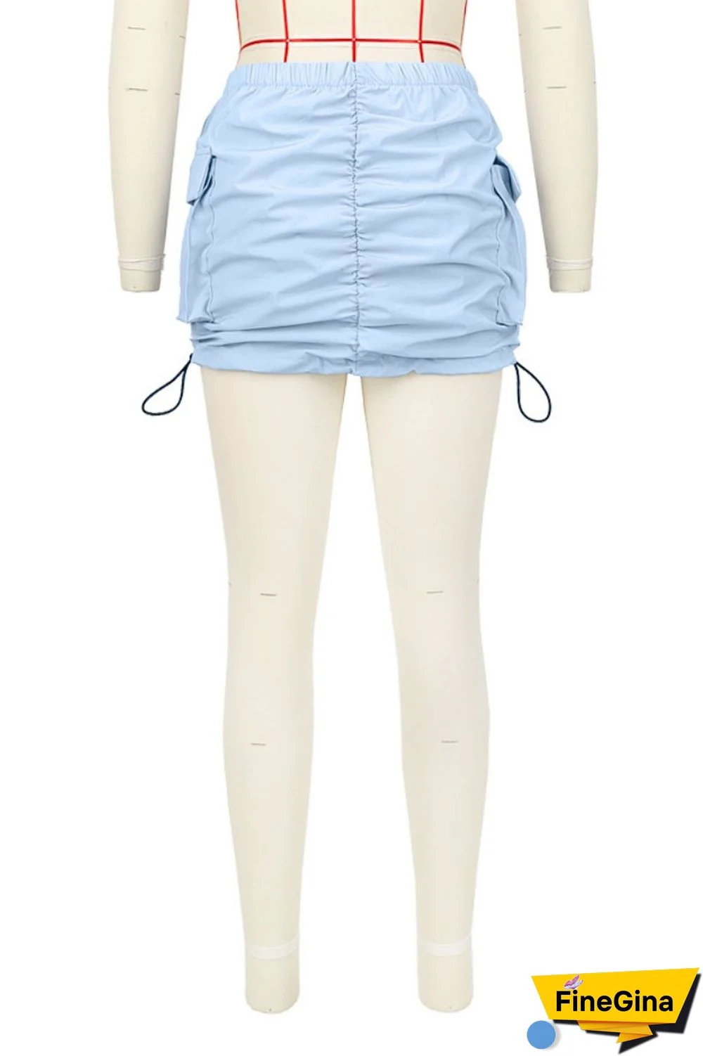 Black Casual Solid Basic Regular High Waist Conventional Solid Color Skirt