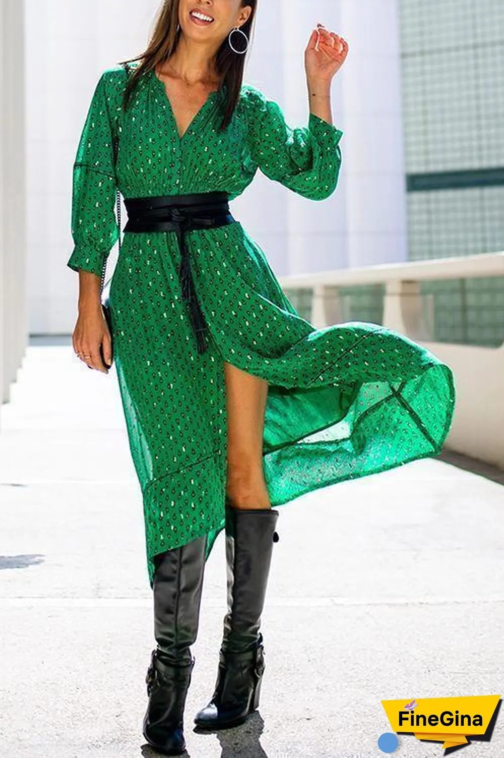 Tassels Pu Lace Up Wide Belt