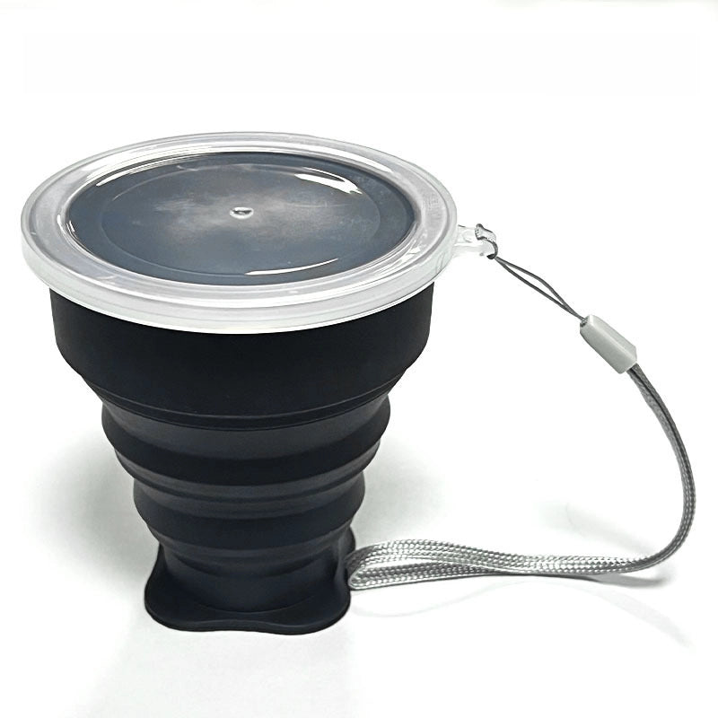 200ml Silicone Folding Cup For Business Trip Portable Carry-on Cup Food Grade Telescopic Cup Mouthwash Drinking Cup