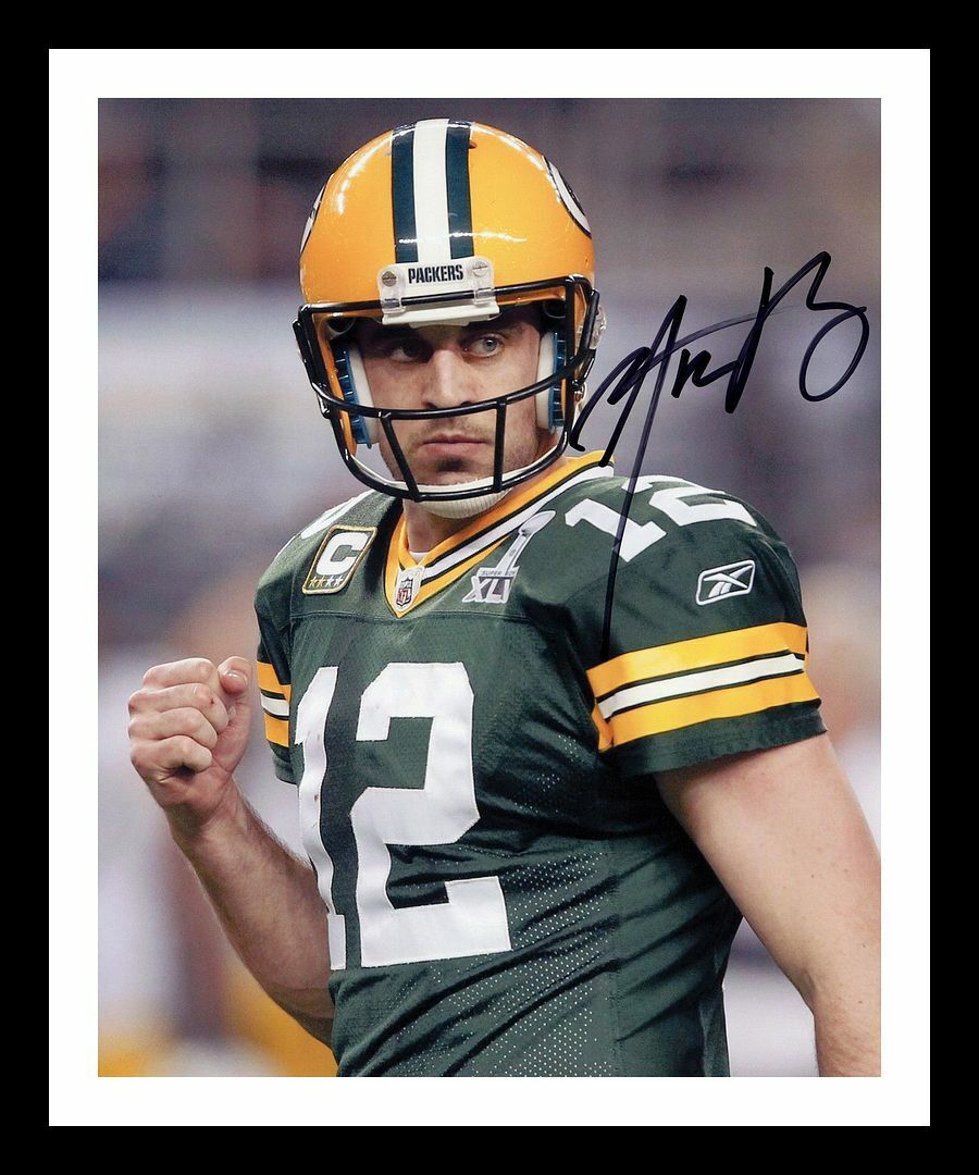 Aaron Rodgers - Green Bay Packers Autographed Signed & Framed Photo Poster painting