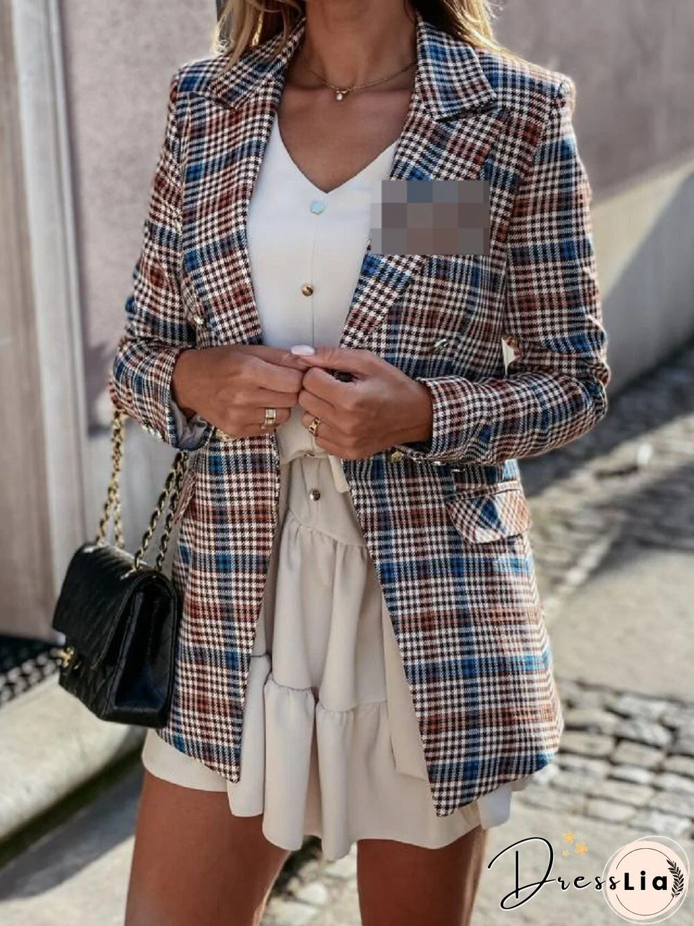 Vintage Tweed Blazer Fit Blazer Girls Fringe Top Suit Jacket Office Ladies Chic Slim Ladies Spring Autumn Collar Hooded Style