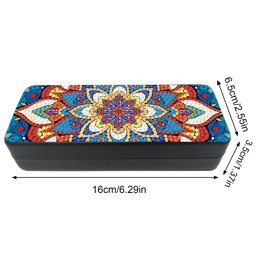 Flower Diamond Painting Eyeglasses Case Diamond Art Sunglasses Case for Adults