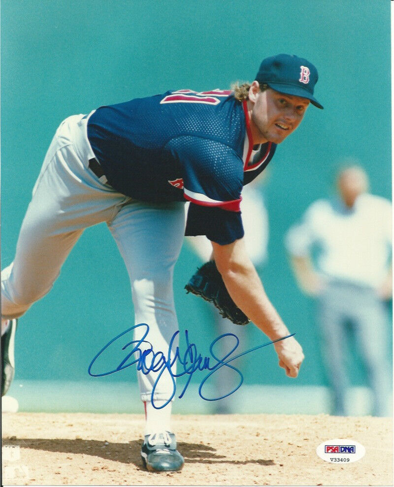 ROGER CLEMENS (Boston Red Sox) signed 8x10 Photo Poster painting with PSA/DNA COA