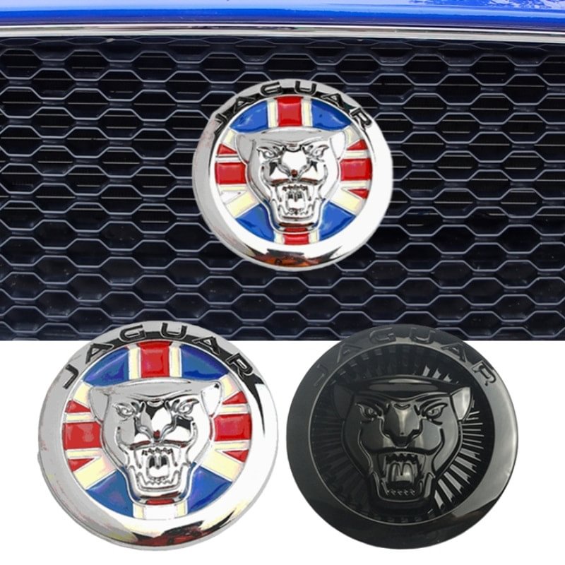 Jaguar Front Grill Badge Trunk Sticker for X Type S-Type XF X260 X350 XJS F-type XE voiturehub dxncar