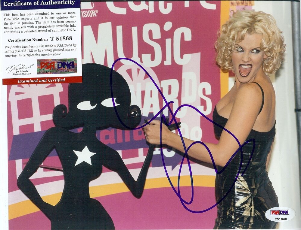 Beautiful Actress Jenny McCarthy autographed 8x10 color Photo Poster painting PSA DNA