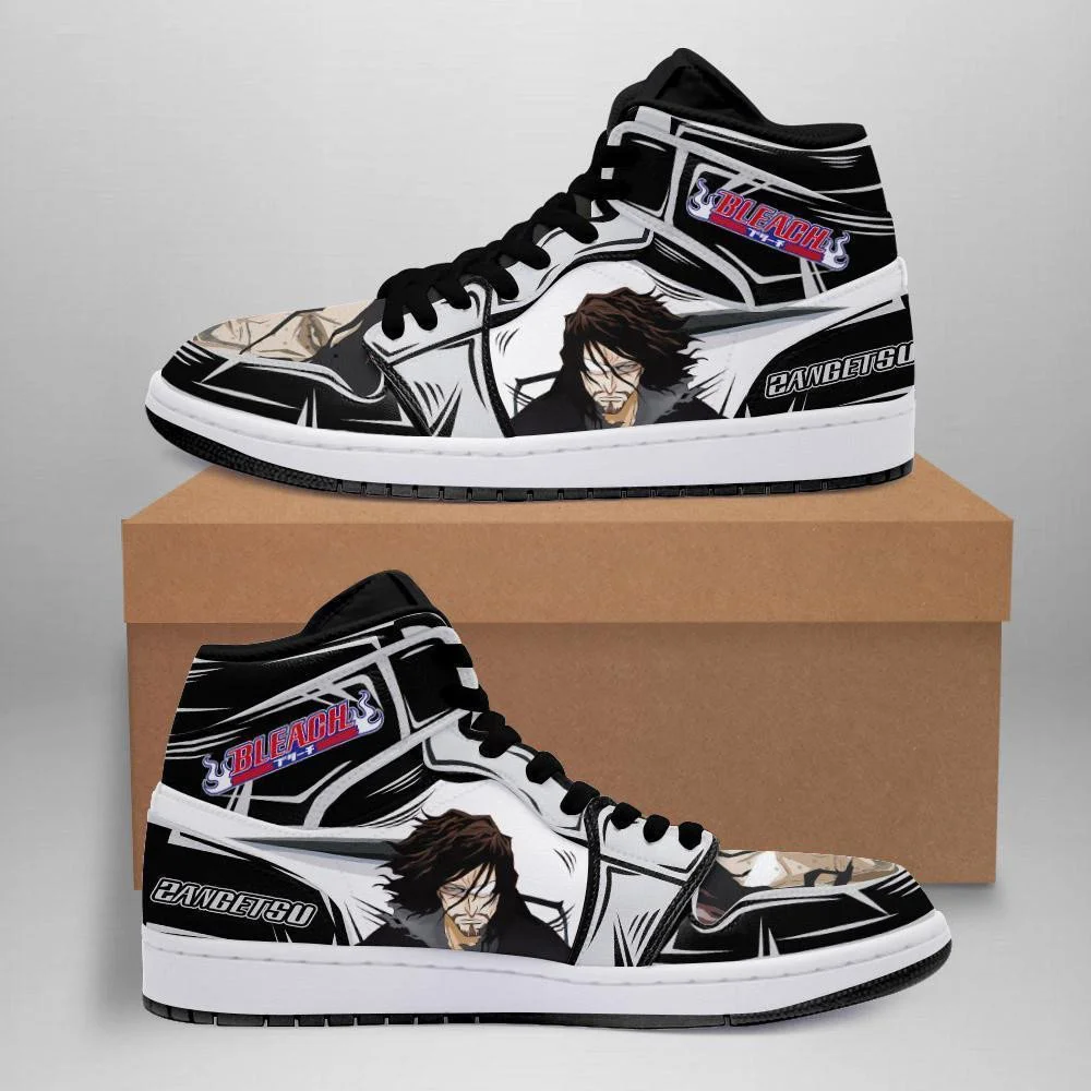 Kingofallstore - Bleach Zangetsu Bleach Anime Sneakers Anime Fan Gift Idea MN05