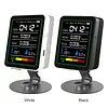 5 In 1 Formaldehyde Monitor with Holder Carbon Dioxide Detector USB Rechargeable TVOC Detector Temperature Humidity Home Air Quality Monitor