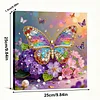 DIY Pearl Painting Butterfly for Home Decor with Frame(25x25cm)