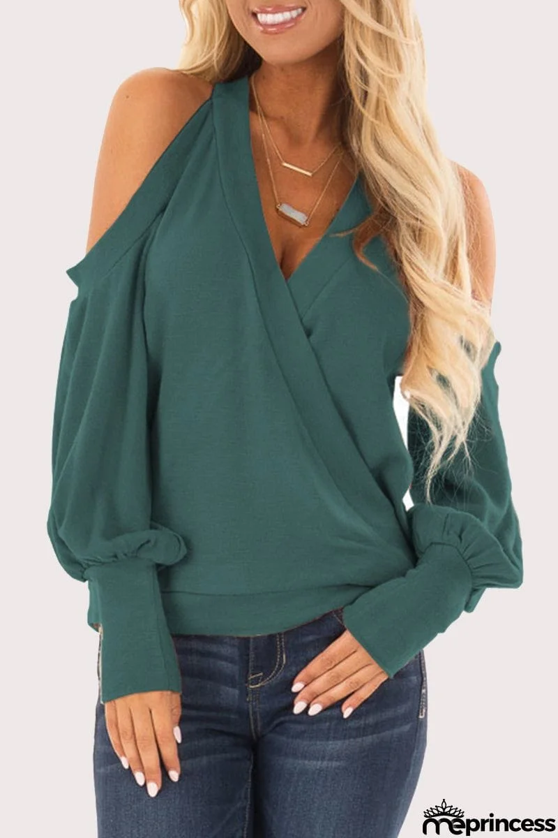 Casual Solid V Neck Tops