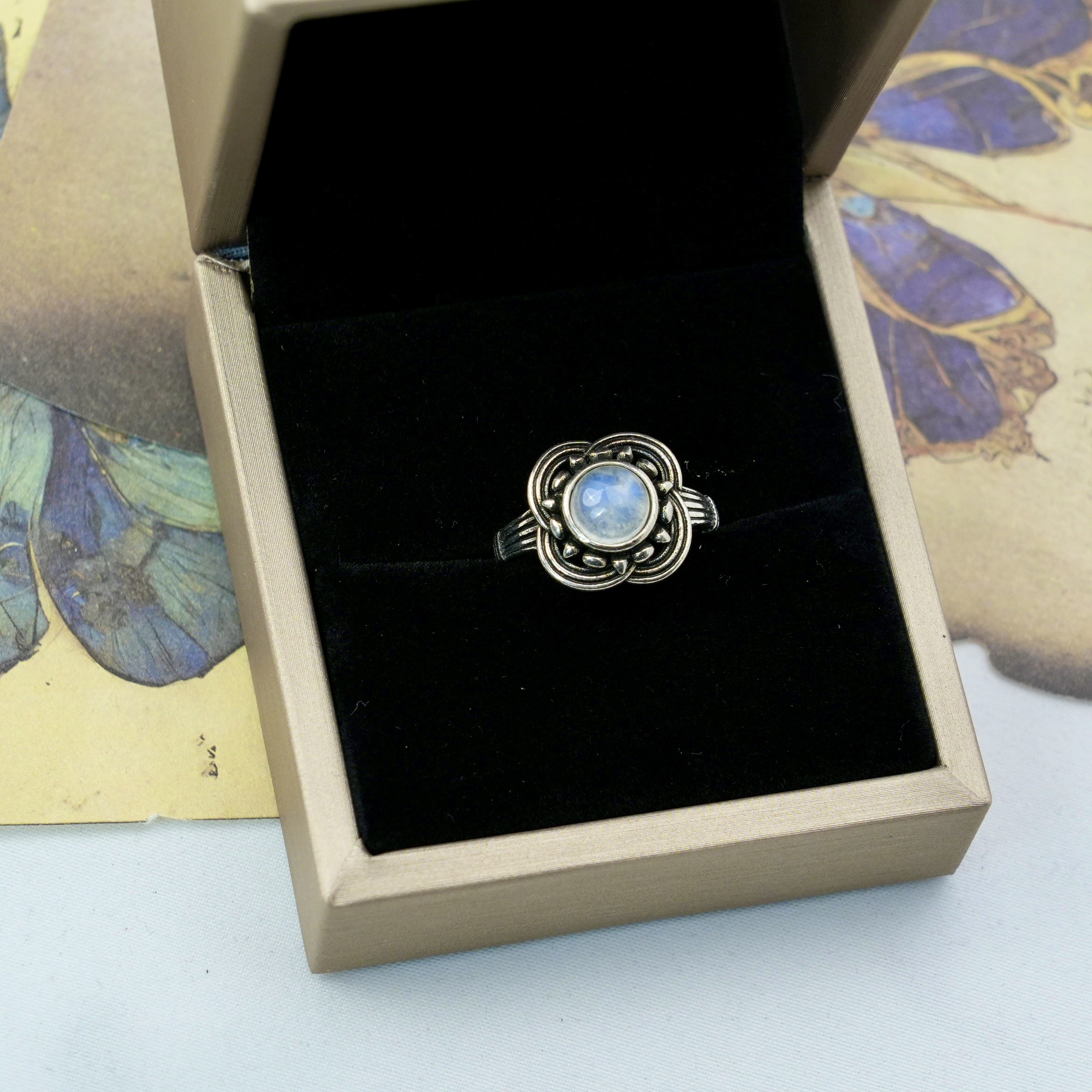 Blue Moon Stone Ring