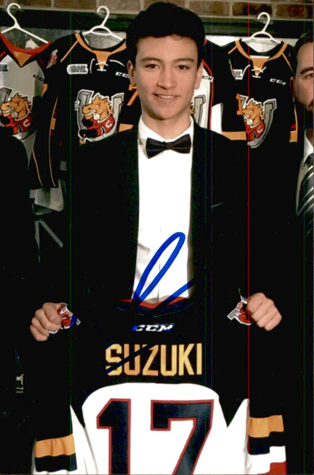 Ryan Suzuki SIGNED 4x6 Photo Poster painting BARRIE COLTS / CAROLINA HURRICNAES