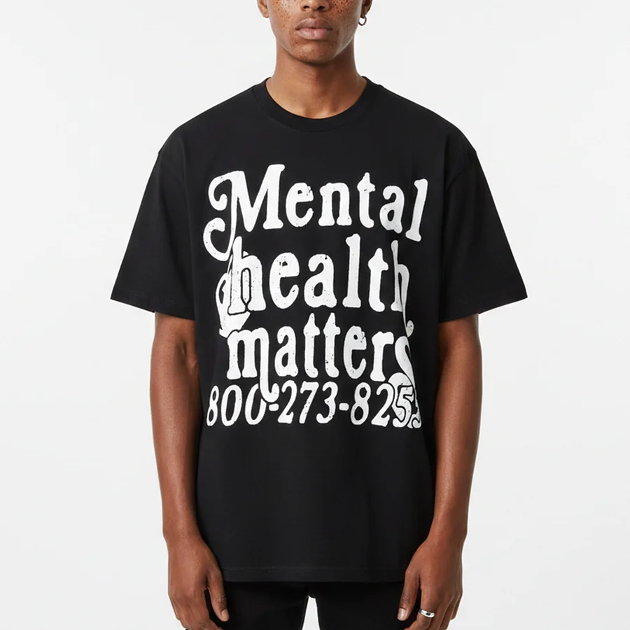 Men's Mental Health Matters 100% Cotton Graphic T-Shirt