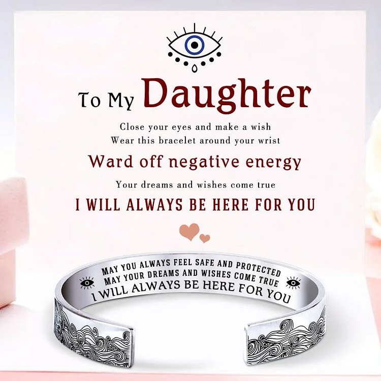 For Daughter - Evil Eye Wave Bracelet