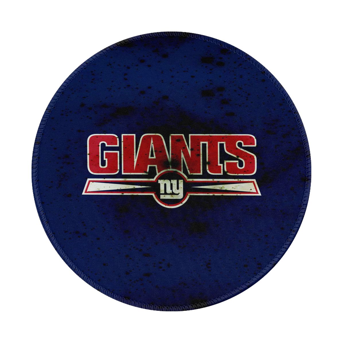 New York Giants Speckled Logo Round Non-Slip Thick Rubber Modern Gaming Mousepad