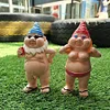 A Lovely Gift For Peeing  Naughty Garden Gnome Set (2 PCS Couples)