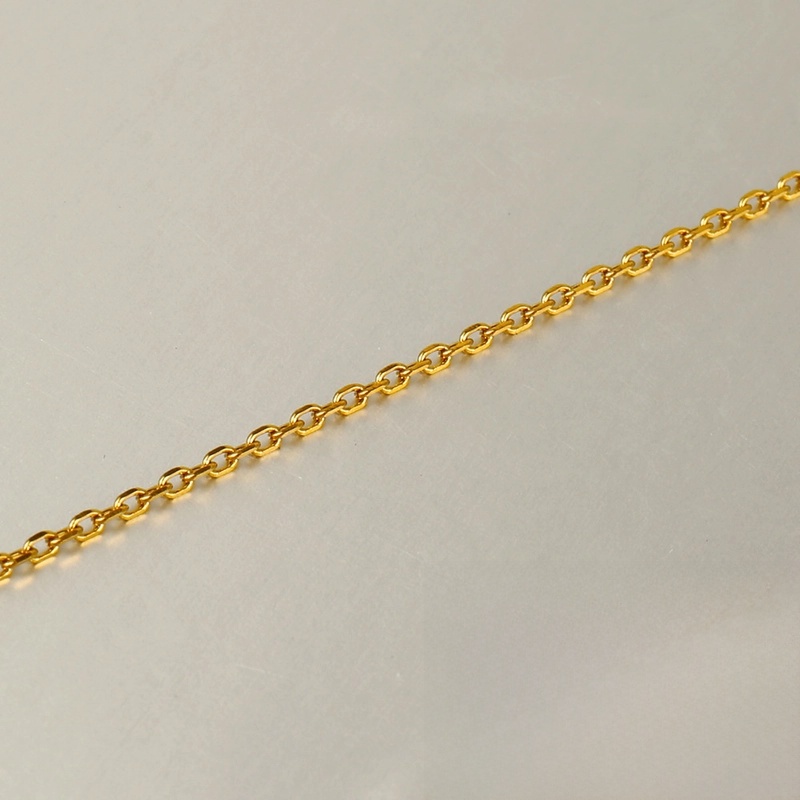 1 Piece 304 Stainless Steel 18K Gold Plated Cable Chain Snake Chain 42+5cm Jewelry Accessories Chain