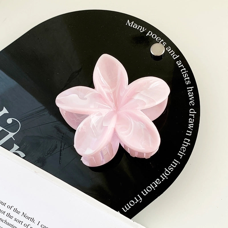 Women’s Sweet Minimalist Flower Resin Hair Claws