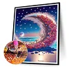 Diamond Painting-DIY Crystal Rhinestone Wreath Moon