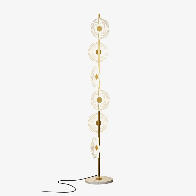 Carins Floor Lamp Creative Circle Modern Acrylic Bedroom