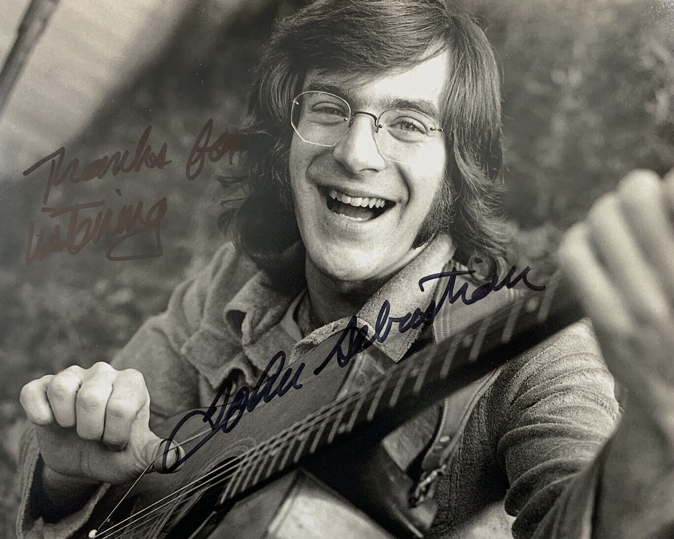 JOHN SEBASTIAN HAND SIGNED 8x10 Photo Poster painting AUTOGRAPHED SINGER WOODSTOCK 1969 MUSICIAN