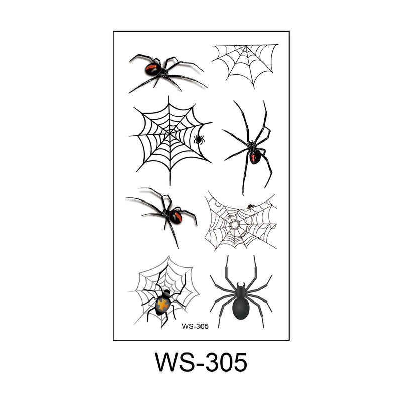 Halloween Spider PVC Tattoos & Body Art 1 Piece