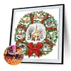 Diamond Painting -DIY Round Drill Xmas Door Wreath(40*40 CM)