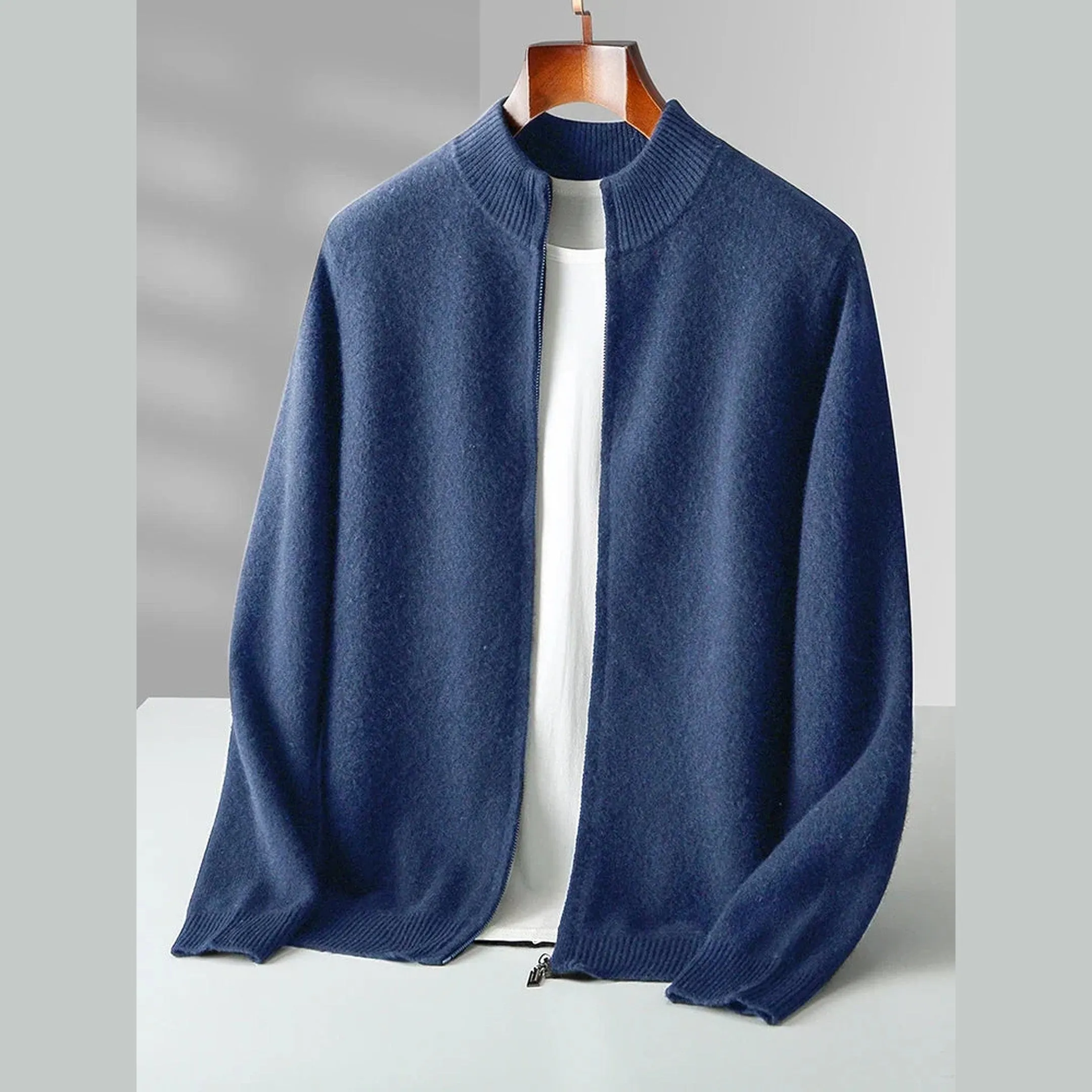 Men's Florenzo Merino Wool Zip-Up Cardigan &ndash; Everyday Layering