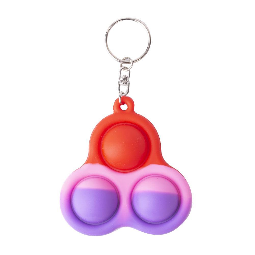 

Push Bubble Toy Stress Relief Pendant Silicone Sensory Squeeze Keychain (A), 501 Original