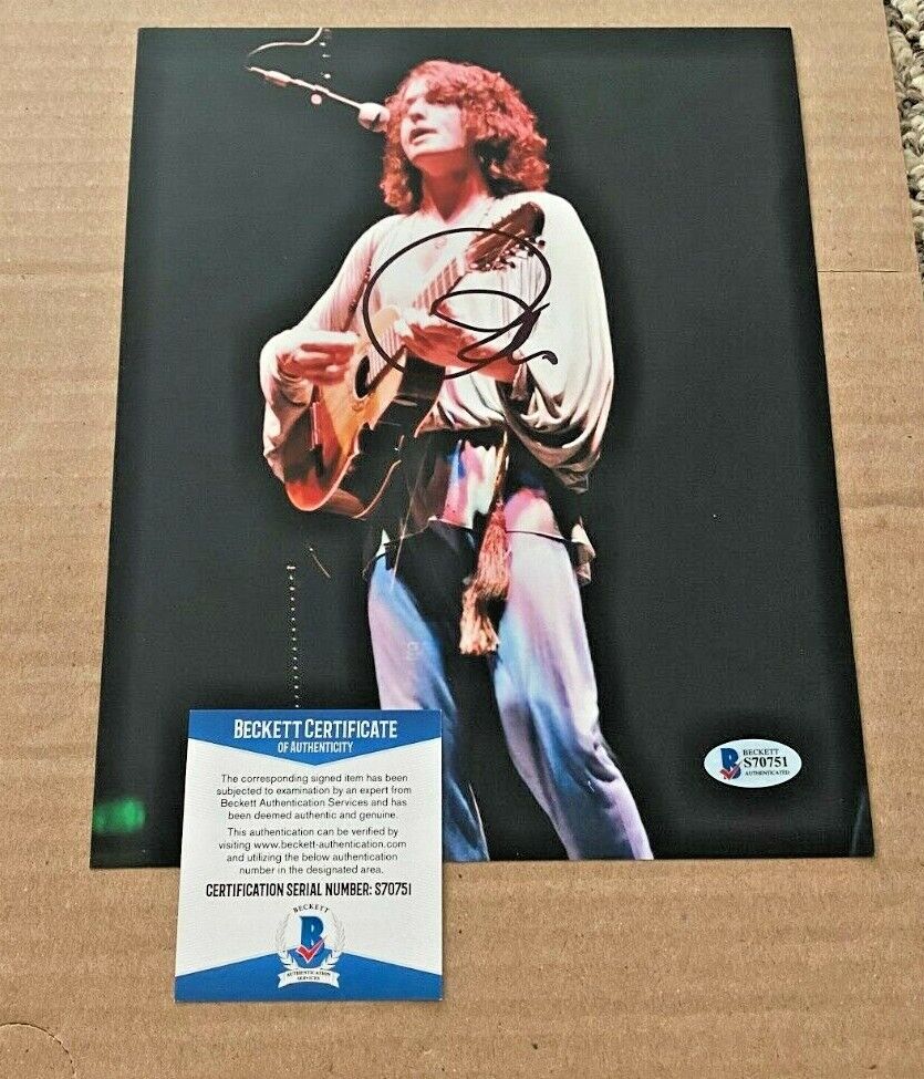 JON ANDERSON SIGNED YES 8X10 MUSIC Photo Poster painting BECKETT CERTIFIED #2