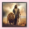 Jesus Lion-11CT Stamped Cross Stitch 40*40cm