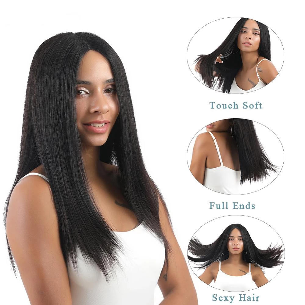Virgin Braided Headband Wig short straight headband wigs	short straight half wigs short straight wigs for white women	short straight wigs with bangs