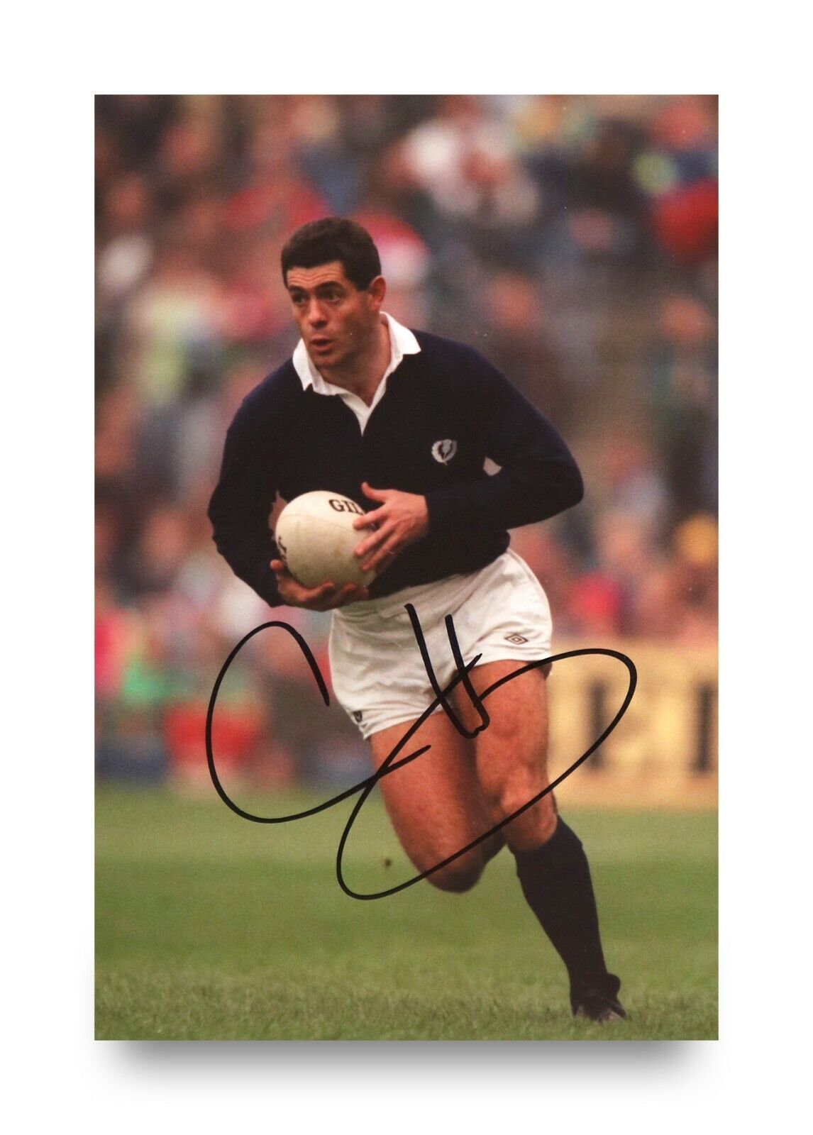 Gavin Hastings Signed 6x4 Photo Poster painting Scotland Rugby Union Autograph Memorabilia + COA