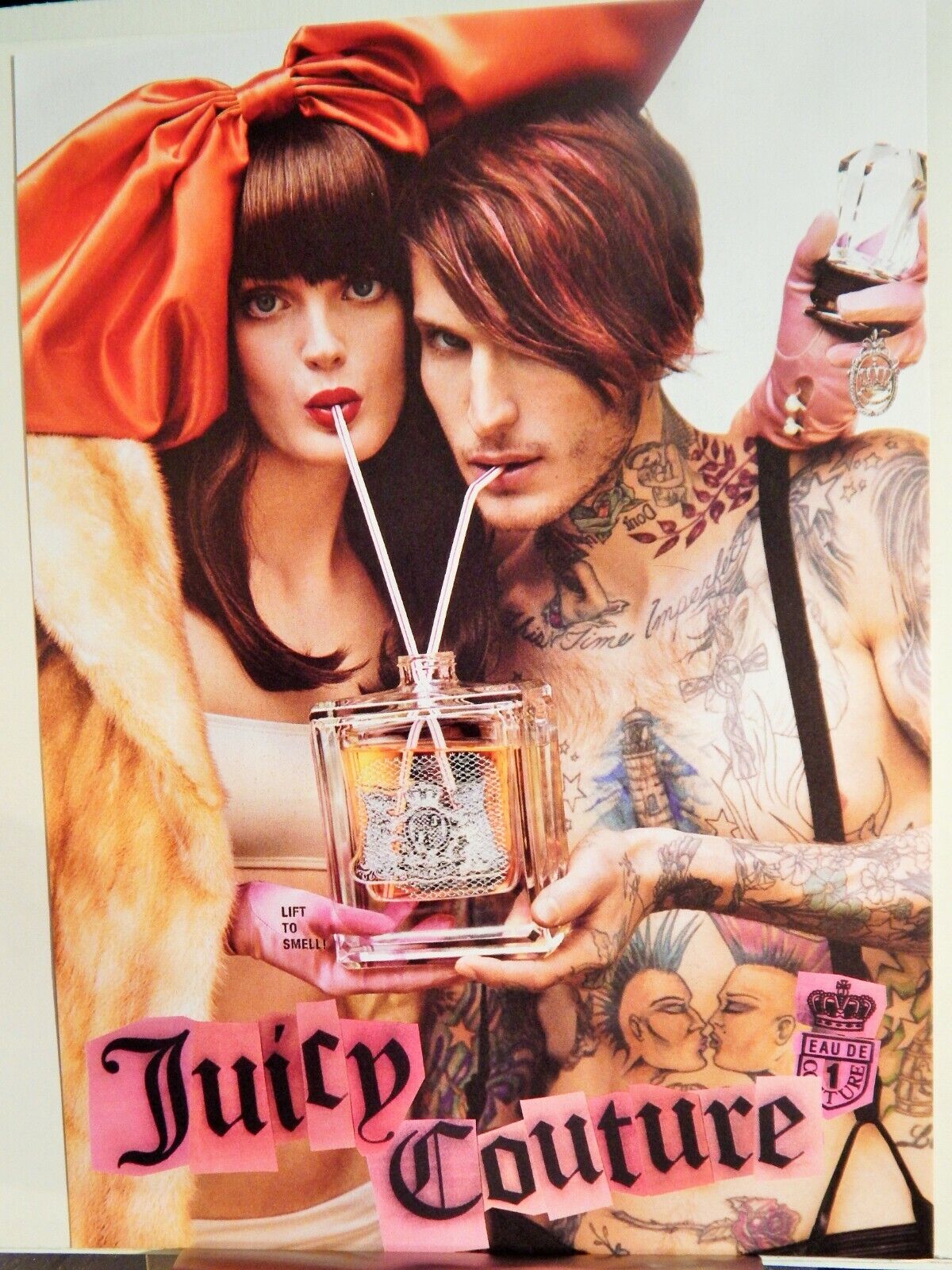 JUICY COUTURE BOUTIQUES 2007 VTG Photo Poster painting AD, RARE EPHEMERA