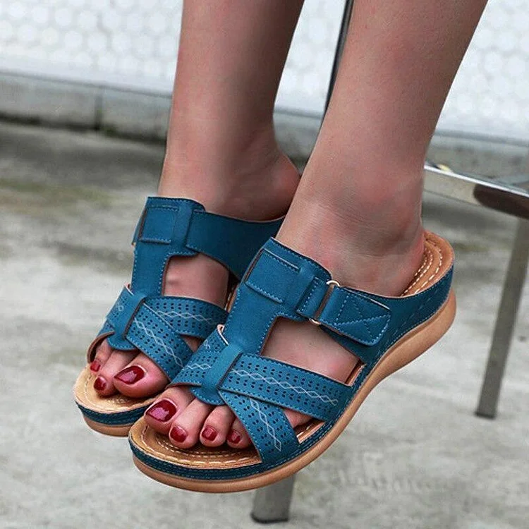 Vanccy Premium Vintage Orthopedic Open Toe Sandal QueenFunky