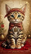 Luxury AB Velvet Diamond Painting Kit - Cat